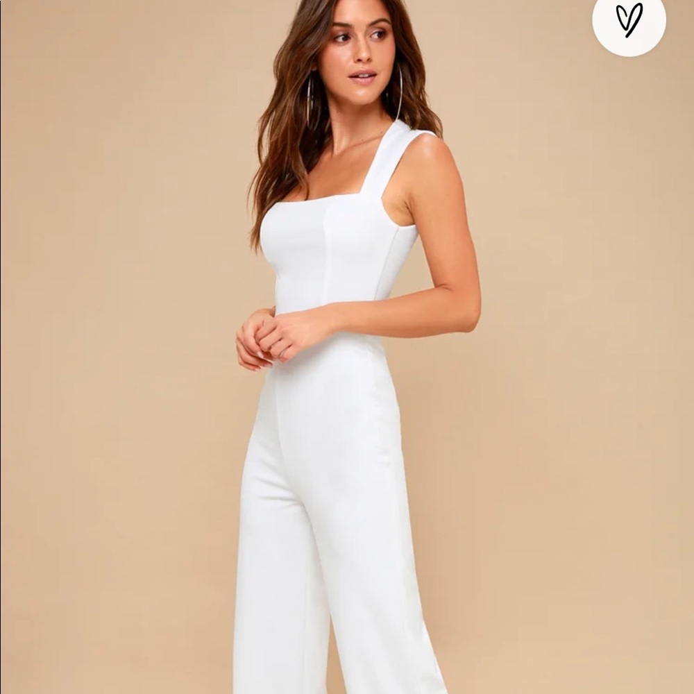 Lulus white jumpsuit